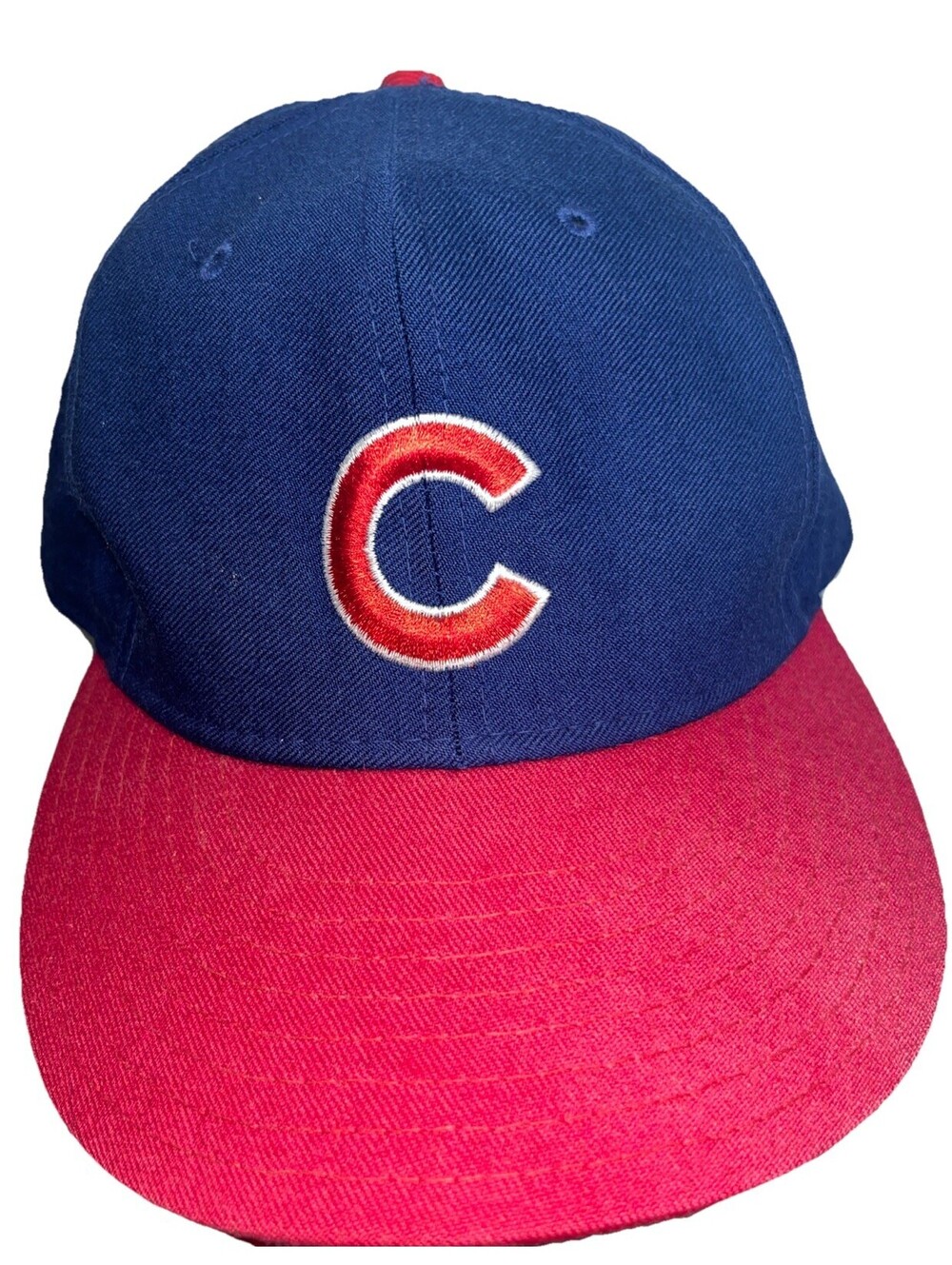 Vintage Chicago Cubs Hat 59Fifty Pro Model 7 3/8 Redbill USA Made 100% Wool MLB